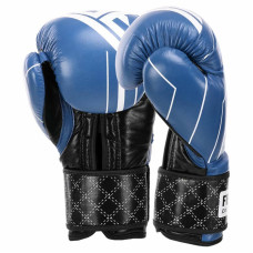 Боксерські рукавиці шкіряні Fistrage 14oz, синій, код: VL-4275_14BL