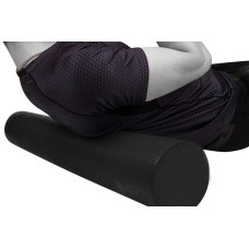 Масажний ролик (роллер) гладкий PowerPlay Fitness Roller 900x150 мм, чорний, код: PP_4021_Black_90x15
