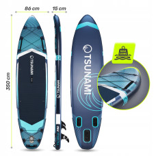 Надувна SUP дошка з веслом T12 Tsunami Pro 350 см, код: P-5905973405607