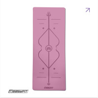 Килимок для йоги професійний EasyFit Pro каучук 5 мм, рожевий, код: EF-1925-P