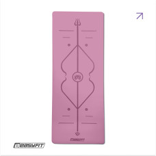 Килимок для йоги професійний EasyFit Pro каучук 5 мм, рожевий, код: EF-1925-P