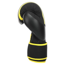 Боксерські рукавиці Hard Touch 12 унцій, чорний-жовтий, код: BO-4250_12BKY