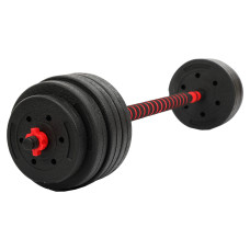 Гантелі трансформер перетворюються на штангу BioGym 3в1 40кг, чорний-червоний, код: TA-9455-40