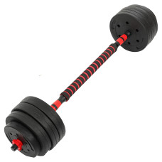 Гантелі трансформер перетворюються на штангу BioGym 3в1 40кг, чорний-червоний, код: TA-9455-40