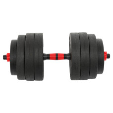 Гантелі трансформер перетворюються на штангу BioGym 3в1 40кг, чорний-червоний, код: TA-9455-40