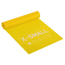 Стрічка еластична для фітнесу та йоги LiveUp X-Small, жовтий, код: LP8415-XS