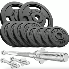 Набір Strong Hop-Sport 39кг з прямим і гантельними грифами,код: UT-10000668