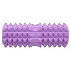 Ролер масажний циліндр (ролик мфр) FitGo Grid Spine Roller 330x130 мм, фіолетовий, код: FI-5847_V
