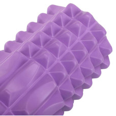 Ролер масажний циліндр (ролик мфр) FitGo Grid Spine Roller 330x130 мм, фіолетовий, код: FI-5847_V