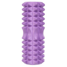 Ролер масажний циліндр (ролик мфр) FitGo Grid Spine Roller 330x130 мм, фіолетовий, код: FI-5847_V