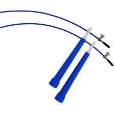 Швидкісна скакалка EasyFit Speed Cable Rope 3 м зі стальним тросом синя, код: EF-2039-BL-EF