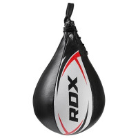 Груша пневмо крапля RDX D-X, шкіра, чорно-біла, код: D-X/18BW-WS