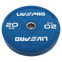 Бамперний диск гумовий LiveUp ø50.5мм, 20кг, синій, код: LP8332-20