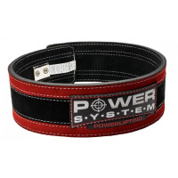 Пояс для важкої атлетики Power System Stronglift S/M, чорний-червоний, код: PS_3840RD-3