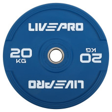Бамперний диск гумовий LiveUp ø50.5мм, 20кг, синій, код: LP8332-20