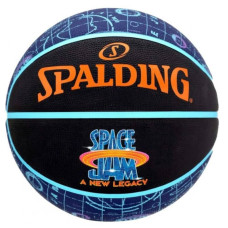 М"яч баскетбольний Spalding Space Jam Tune Court №5, чорний-синій, код: 689344412900
