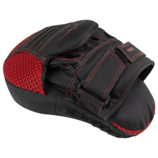 Лапи боксерські PowerPlayPro Carbon Ultra Series PU (пара), чорний-червоний, код: PP_3044_Bl/Red