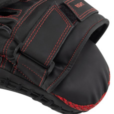 Лапи боксерські PowerPlayPro Carbon Ultra Series PU (пара), чорний-червоний, код: PP_3044_Bl/Red