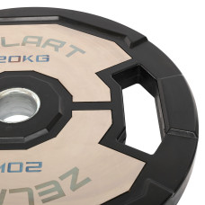 Диски гумові 2 Handle металева втулка Zelart 51мм, 20кг, чорний-сірий, код: TA-4792-20