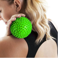 Масажний м"яч з шипами Springos Spike Ball 9 см, зелений, код: FA0018