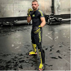Рукавиці для ММА Phantom Apex Sparring Neon L/XL, чорний, код: PHMMAG2301-LXL