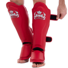 Захист гомілки та стопи для єдиноборств Top King Pro M червоний, код: TKSGP-SL_MR-S52