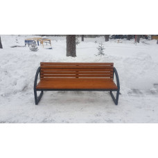 Лавка паркова InterAtletika Радіус, 1680х560х769 мм, код: LP003-SM