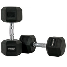 Гантель шестигранна Thunder 15 кг, код: HEXAGONAL-DUMBBELLS-15KG-IN