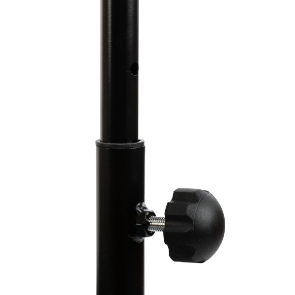 Фітнес батут для джампінгу шестикутний з ручкою LiveUp ø135см, чорний-синій, код: LP8251