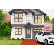 Гумова плитка EcoGuma Standart 40 мм (теракот), код: EG40T