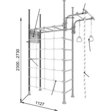 Гімнастична драбина Romana Pegas 2035х860х2800 мм, прованс, код: M-10049092-IN