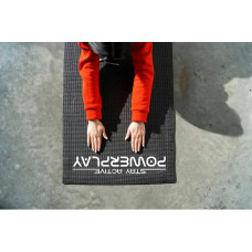 Килимок для йоги та фітнесу PowerPlay PVC Yoga Mat 1730х610х6мм, чорний, код: PP_4010_Black_(173*0,6)