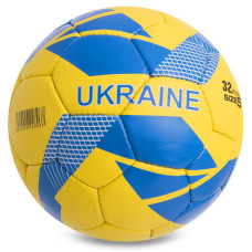 М"яч футбольний Ballonstar Ukraine №5 PU, жовтий-блакитний, код: FB-0745-S52