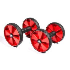 Ролики для пресу Adidas Core Rollers чорний-червоний, код: 885652003681