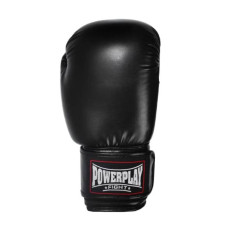 Боксерські рукавиці PowerPlay чорний 10 унцій, код: PP_3004_10oz_Black