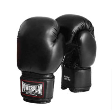 Боксерські рукавиці PowerPlay чорний 10 унцій, код: PP_3004_10oz_Black
