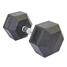 Гантель цільна шестигранна гексагональна Zelart 1х17,5 кг, код: TA-5159-17_5