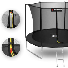 Батут Outtec 12FT (3740 мм) з внутрішньою сіткою, чорний, код: V312184-IN