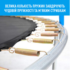 Батут з сіткою EnergyFIT 305 см (10FT), синій, код: GB10102-10FT