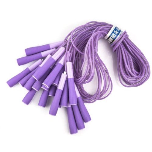 Скакалка дитяча з пластмасовими ручками SNS TS-1790-Purple 10 шт в упаковці, код: 50032-SNS