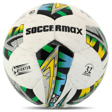 М"яч футбольний Soccermax №5, білий-зелений, код: FB-4424_G