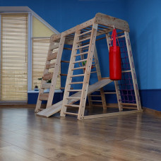 Спортивний комплекс вуличний дитячий SportBaby «Акварелька-outdoor» 1320х1240х1420 мм, код: Акварелька-outdoor