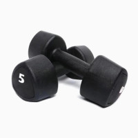 Гантелі з уретановим покриттям Generation Fitness FF51D6C-5kg 2х5 кг, чорний, код: 523018-AX