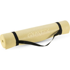 Килимок (мат) для фітнесу та йоги Gymtek Queenfit 0,5см жовтий, код: 5907766664024