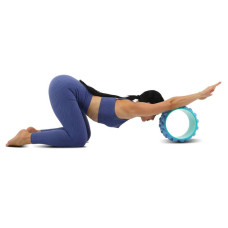 Колесо для йоги масажне FitGo Wheel Yoga 230 мм, блакитний, код: FI-6205_N