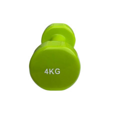 Гантель для фітнесу з вініловим покриттям Generation Fintess FF51D3B-4kg, 1х4 кг, зелений, код: 523437-AX