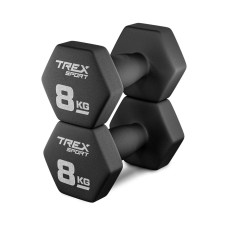 Гантелі для фітнесу неопренові TREX Sport TX-080VD 2x8кг, код: 5902308231283
