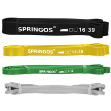 Еспандер-петля Springos Power Band 3-39 кг (резина для фітнесу та спорту) набір 4 шт, код: FA0131