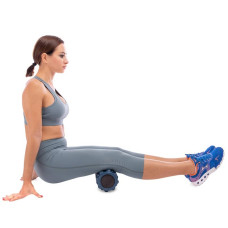 Роллер для занять йогою і пілатесом FitGo Grid Bubble Roller, синій, код: FI-5714_BL