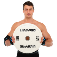 Бамперний диск гумовий LiveUp ø50.5мм, 5кг, білий, код: LP8332-5